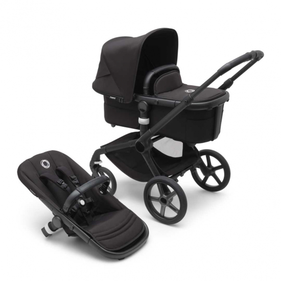 Bugaboo Fox 5 Black/Midnight Black i gruppen Barnevogner / Varemerker / Bugaboo / Bugaboo Fox 5 hos Köpbarnvagn (BUBO100051002)