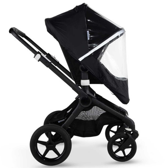 Bugaboo High Performance Rain Cover Fox/Cameleon Black i gruppen Barnevogner / Tilbehør / Regntrekk / Duovogner hos Köpbarnvagn (BUBO230540ZW01)