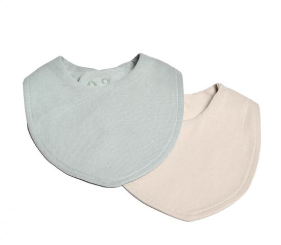 Mini Dreams Scarf Bib 2-pack, Grønn/Sand i gruppen Babyutstyr / Barneklær og Tilbehør hos Köpbarnvagn (MIDR94211910)