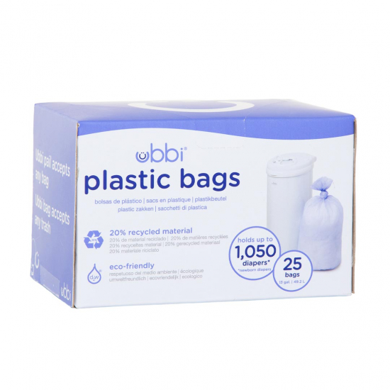 UBBI Refill till bleiebøtte 25 pcs i gruppen Babyutstyr / Baderom og utstyr / Bleijebøtter & refiller hos Köpbarnvagn (UBBIUB10085)