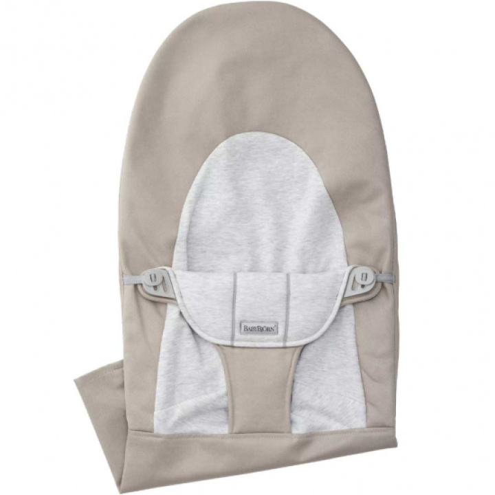 Babybjörn stoff sete Vippestol Balance Vävd Jersey Soft Beige/Grå