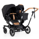 Emmaljunga 2024 NXT Twin 735 Flat Søskenvogn Outdoor Black