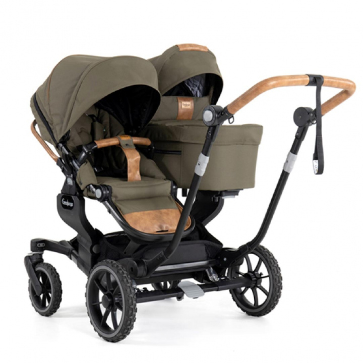 Emmaljunga NXT Twin 735 Søskenvogn Outdoor Olive