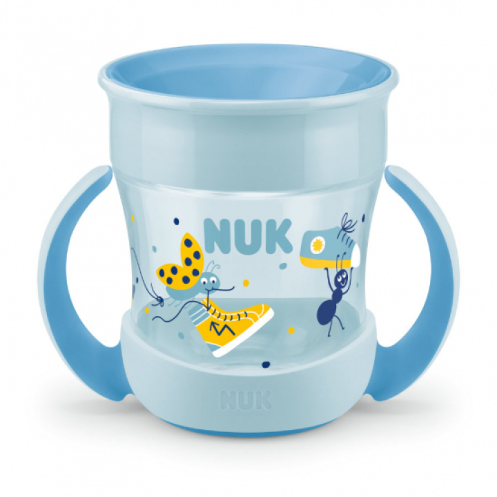 NUK Evolution Mini Magic Krus Blå i gruppen Babyutstyr / Spise & drikke / Tåteflasker & kopper hos Köpbarnvagn (255605)