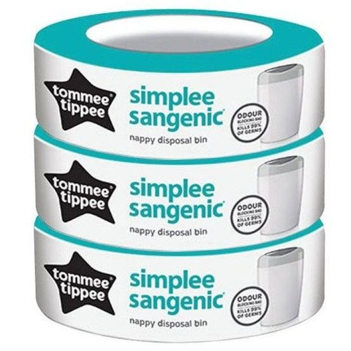 Sangenic Simplee Refill 3-pakke i gruppen Babyutstyr / Baderom og utstyr / Bleijebøtter & refiller hos Köpbarnvagn (5010415703354)