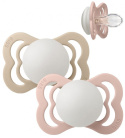 Bibs Silikon smokk Supreme 2-pack 0-6 mån Blush Night/Vanille Night