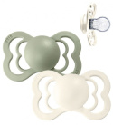 Bibs Silikon smokk Supreme 2-pack 6-18 mån Ivory/Sage