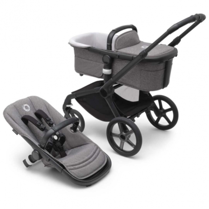 Bugaboo Fox 5 Base Black/Grey Melange i gruppen Barnevogner / Varemerker / Bugaboo / Bugaboo Fox 5 hos Köpbarnvagn (BUBO100052029)