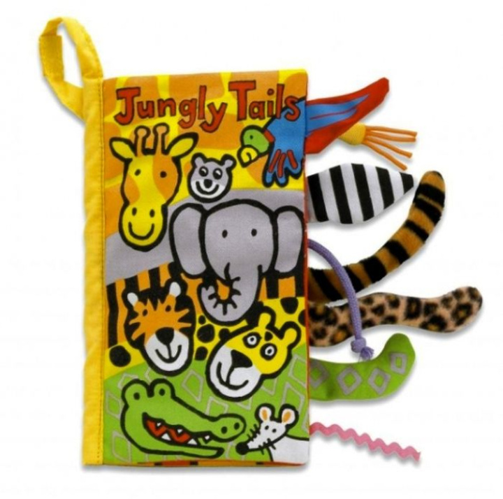 Jellycat Raslebok Jungle Tails i gruppen Leker / Babyleker 0-1 år / Bøker hos Köpbarnvagn (JECA670983044805)