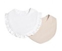 Mini Dreams Scarf Volang 2-pack, Sand/Hvit