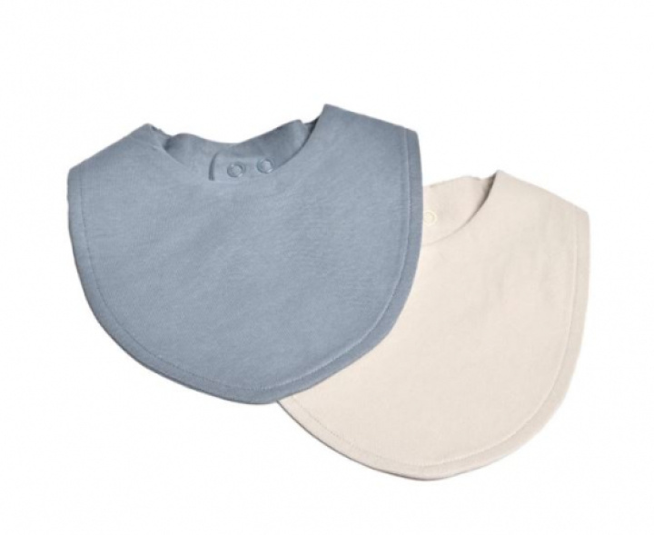 Mini Dreams Scarf Bib 2-pack, Blå/Sand i gruppen Babyutstyr / Barneklær og Tilbehør hos Köpbarnvagn (MIDR94211902)