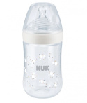 NUK Nature Sense Tåteflaske 0-18 mån 260 ml Hvit