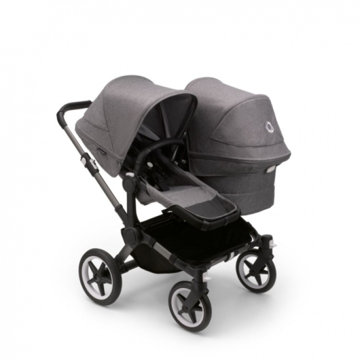 Bugaboo Donkey 5 Duo Graphite/Grey Melange i gruppen Barnevogner / Varemerker / Bugaboo / Bugaboo Donkey 5 hos Köpbarnvagn (PKTbdonkey2)