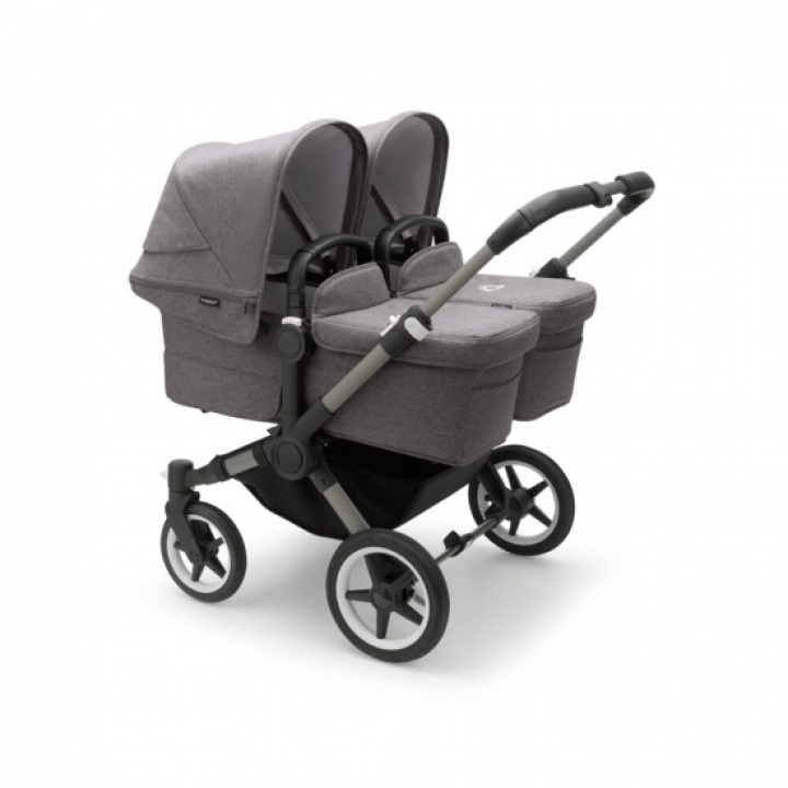 Bugaboo Donkey 5 Twin Graphite/Grey Melange i gruppen Barnevogner / Varemerker / Bugaboo / Bugaboo Donkey 5 hos Köpbarnvagn (PKTbdonkey6)