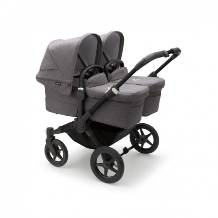 Bugaboo Donkey 5 Twin Black/Grey Melange i gruppen Barnevogner / Varemerker / Bugaboo / Bugaboo Donkey 5 hos Köpbarnvagn (PKTbdonkey9)