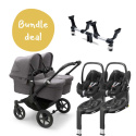 Bugaboo Donkey 5 Twin Ink. Maxi-Cosi Pebble