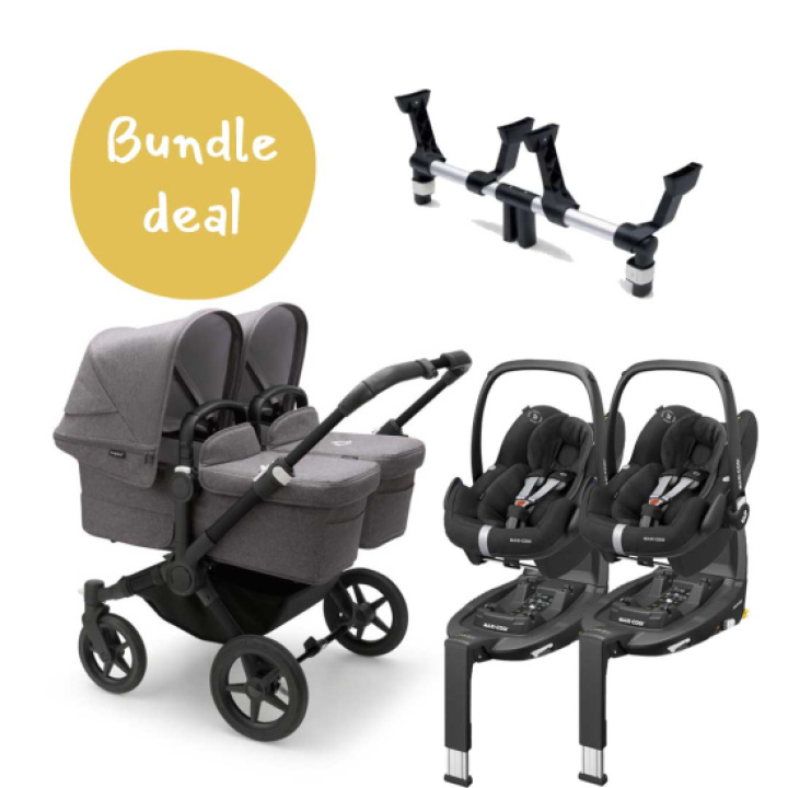 Bugaboo Donkey 5 Twin Ink. Maxi-Cosi Pebble i gruppen Barnevogner / Varemerker / Bugaboo / Bugaboo Donkey 5 hos Köpbarnvagn (SET-Bdonkey10)