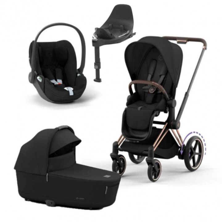 Cybex E-Priam Inkl. Cloud T Babybilstol og Base i gruppen Barnevogner / Varemerker / Cybex / Cybex e-Priam hos Köpbarnvagn (SET-cyepm3)