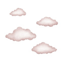 Stickstay Veggdekorasjon Clouds Pink